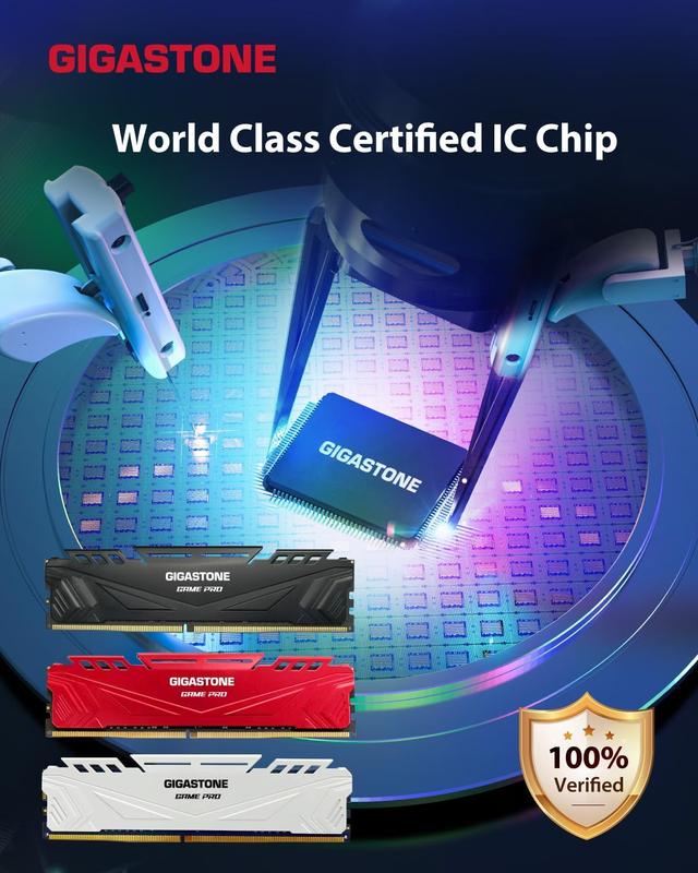 Kit de Memória RAM DDR4 GIGASTONE Game PRO 32GB (2x16GB) 3200MHz
